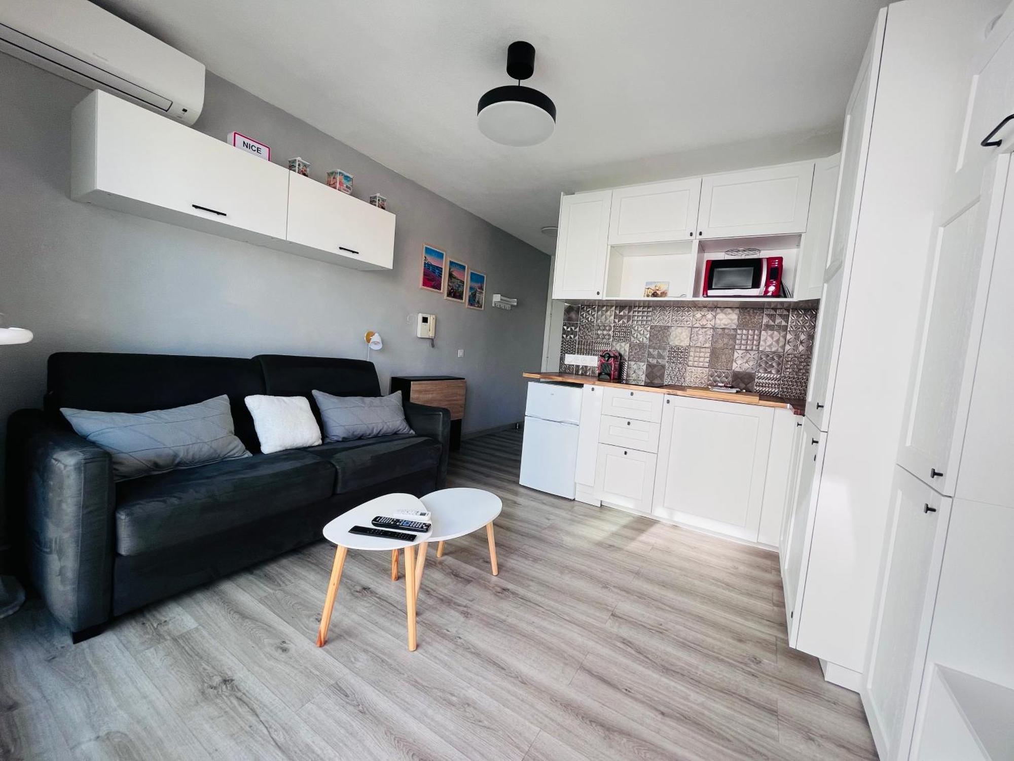 Studio Terrasse Et Parking Prive Nice Buitenkant foto
